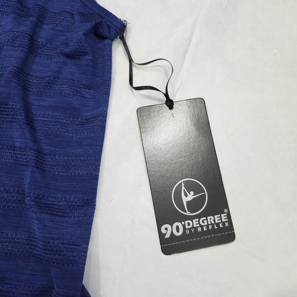 90 Degree By Reflex Size Large Blue Sleeveless Tank Top - Picture 8 of 10